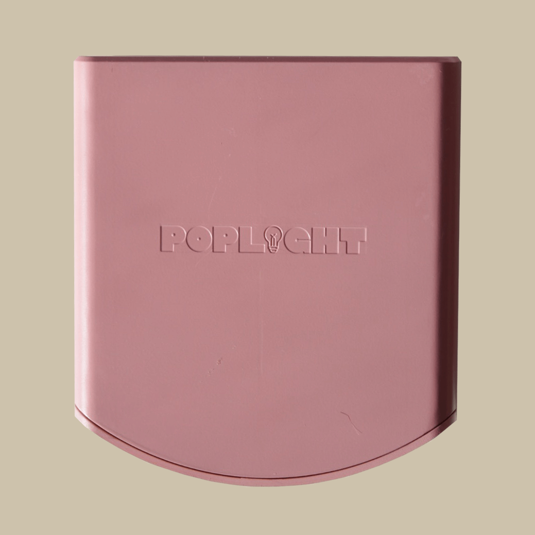 Rechargeable wall light battery for Poplight dusty rose stick on wall sconce.