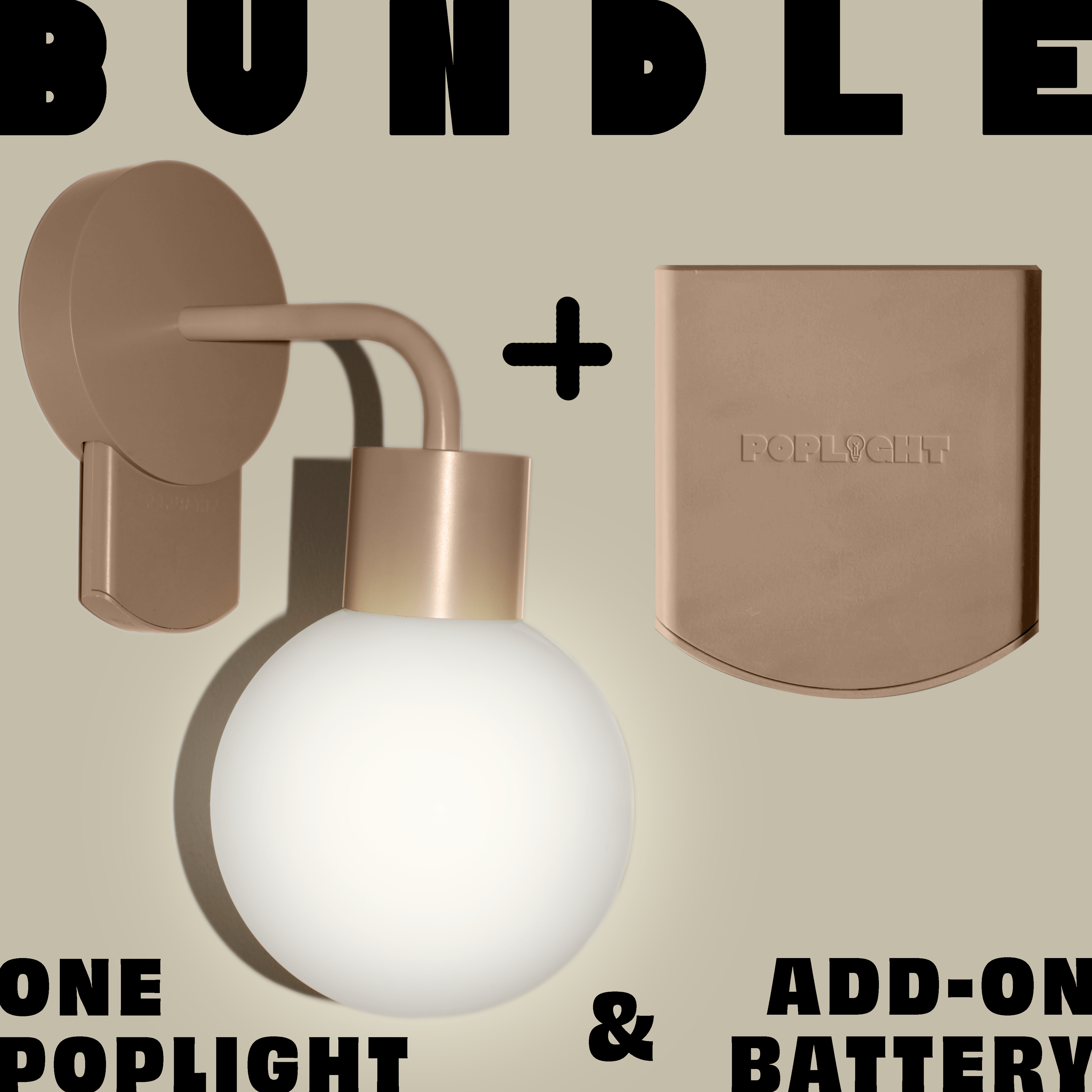 Mushroom Poplight bundle with extra battery