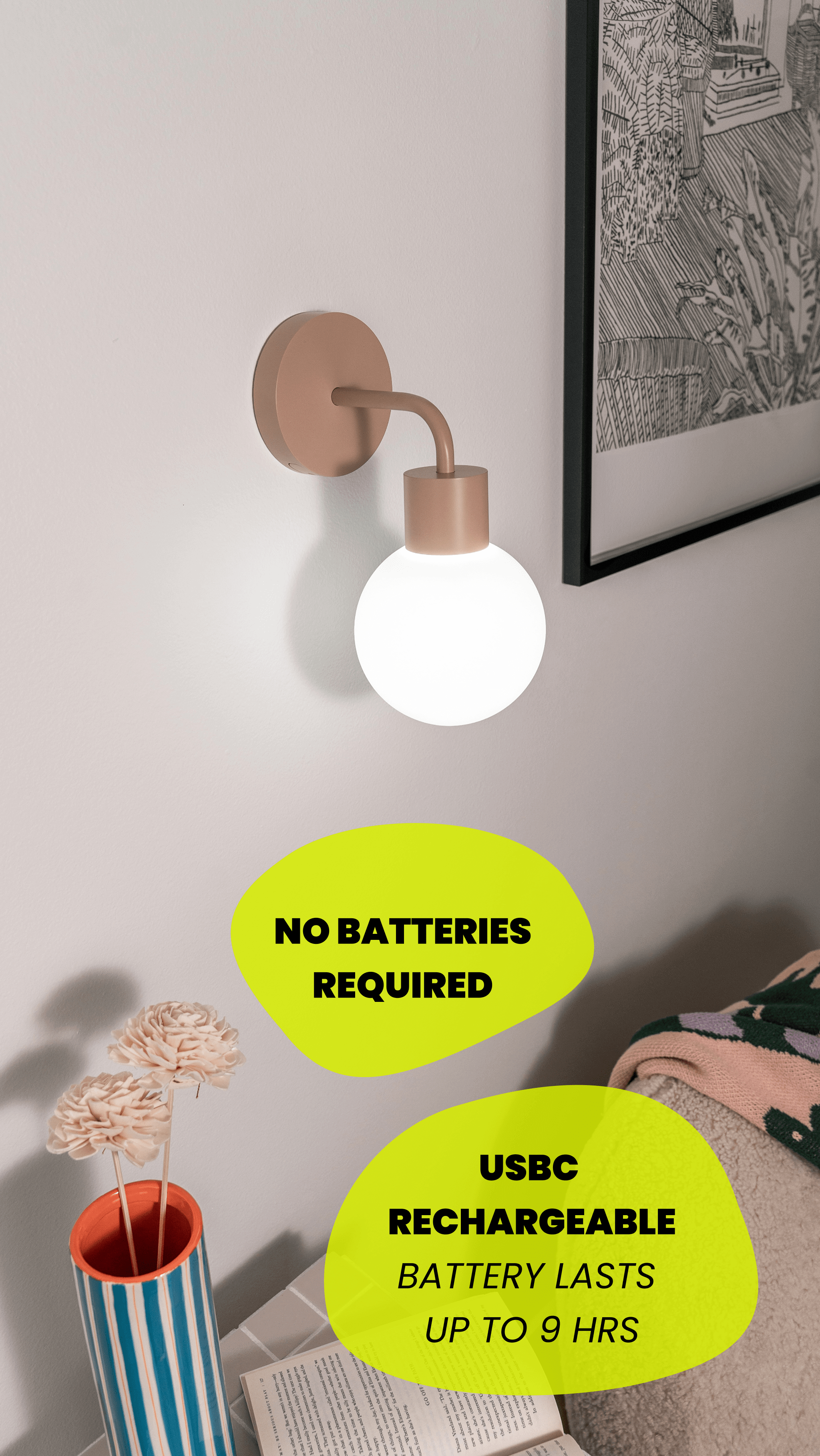 Mushroom Poplight Bundle—with no batteries required and USB-C rechargeable