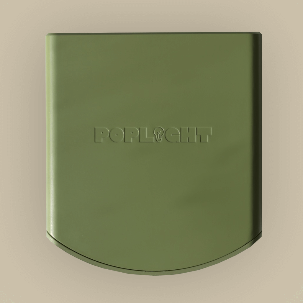Rechargeable battery for Poplight sage green stick on wall sconce