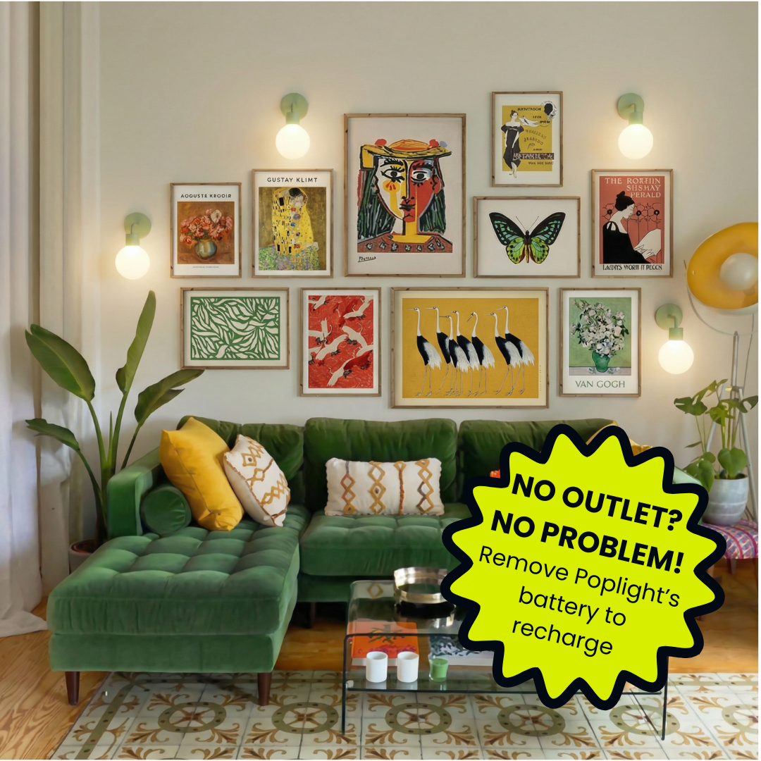 No outlet No problem with Poplight wall light sconces