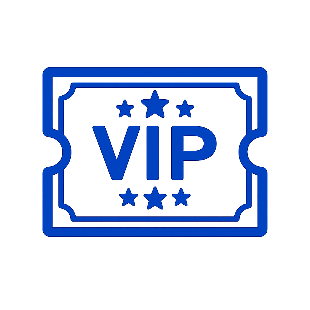 VIP ticket in png format