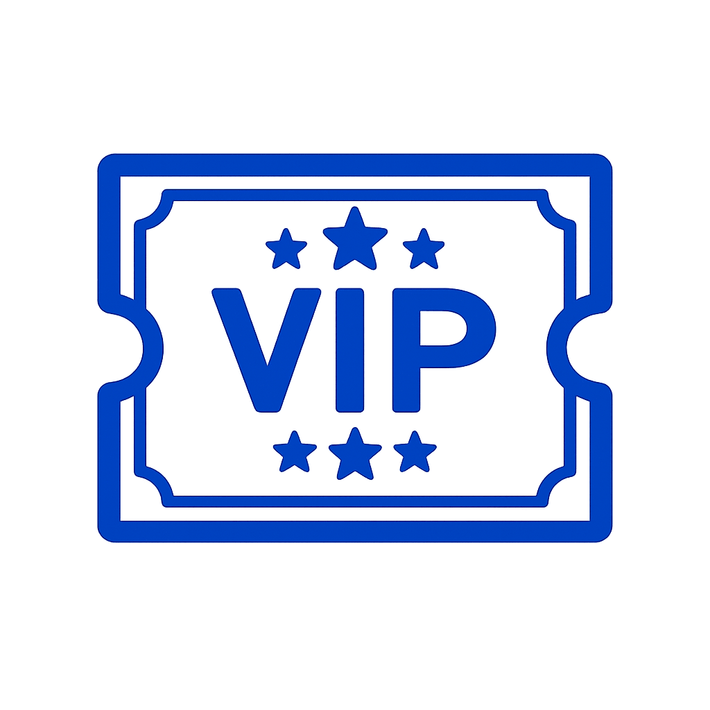 VIP ticket in png format