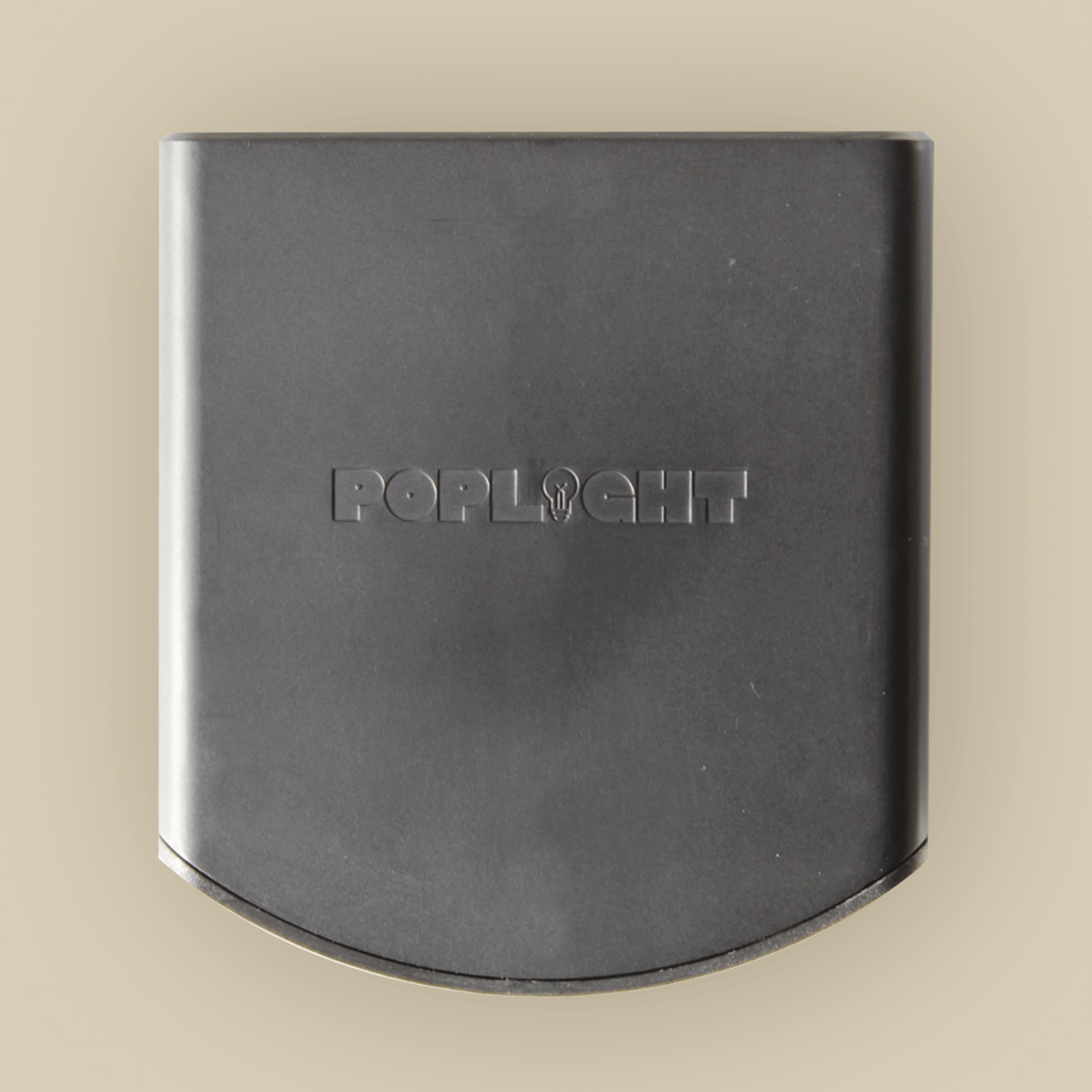 Rechargeable wall light battery for Poplight matte black stick-on wall sconce