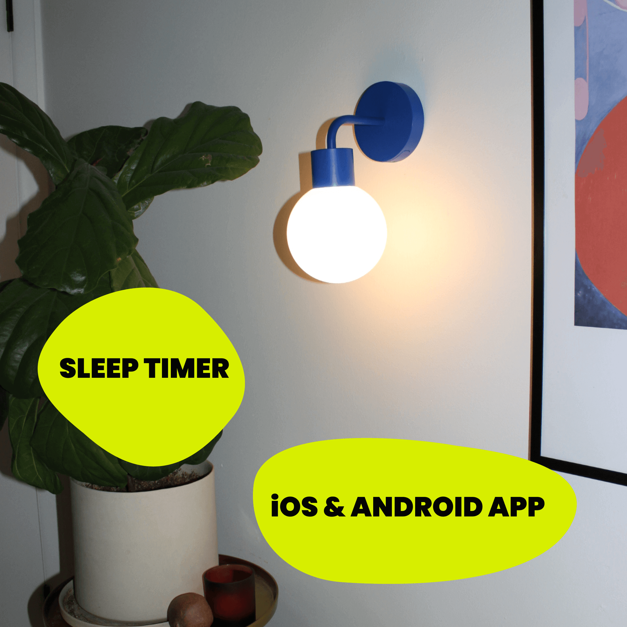 Smart lighting made simple—this rechargeable wall sconce pairs effortlessly with your phone, offering customizable ambiance with zero wiring hassle.