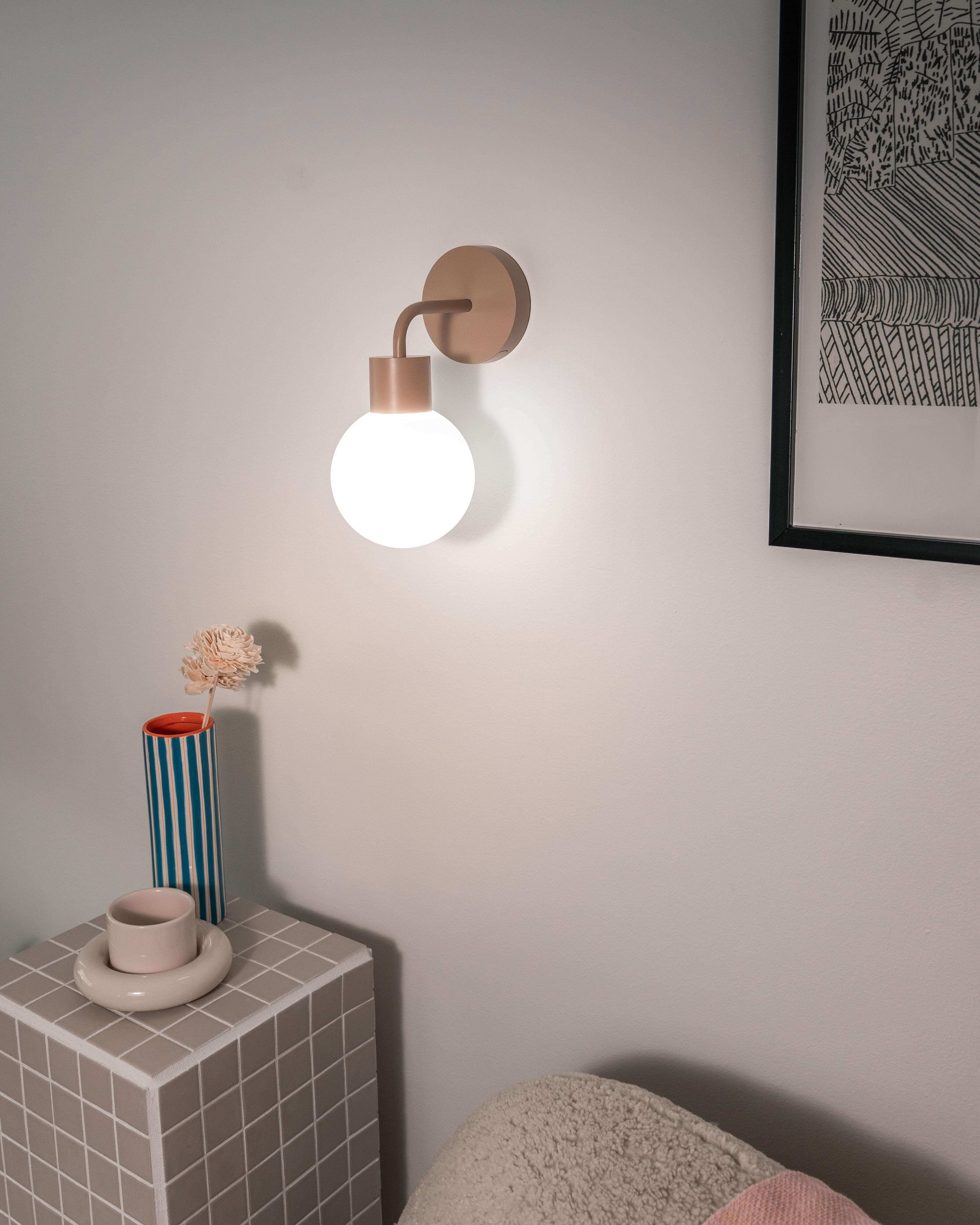 neutral lighting, renter-friendly home decor rechargeable wall sconce