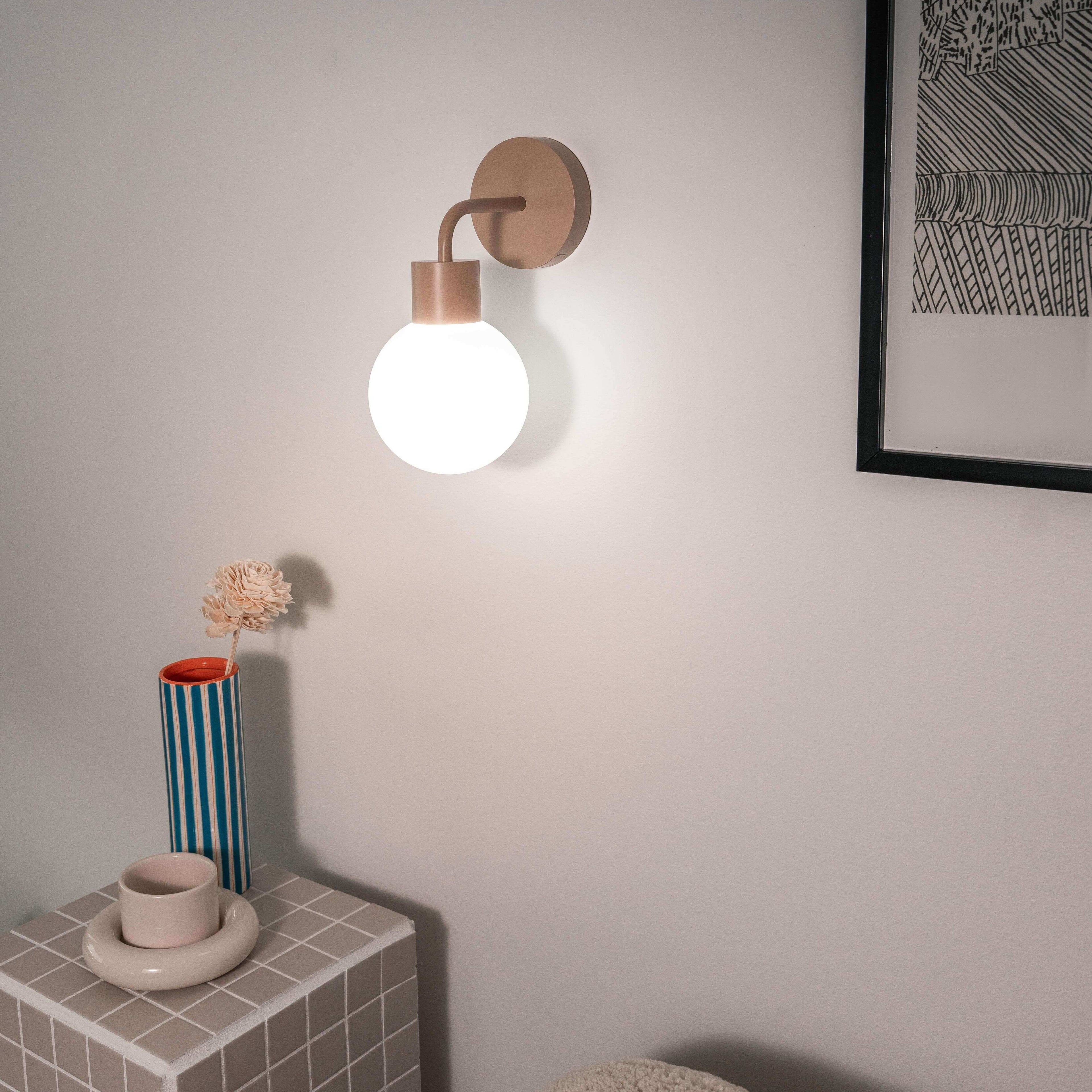 neutral lighting, renter-friendly home decor rechargeable wall sconce