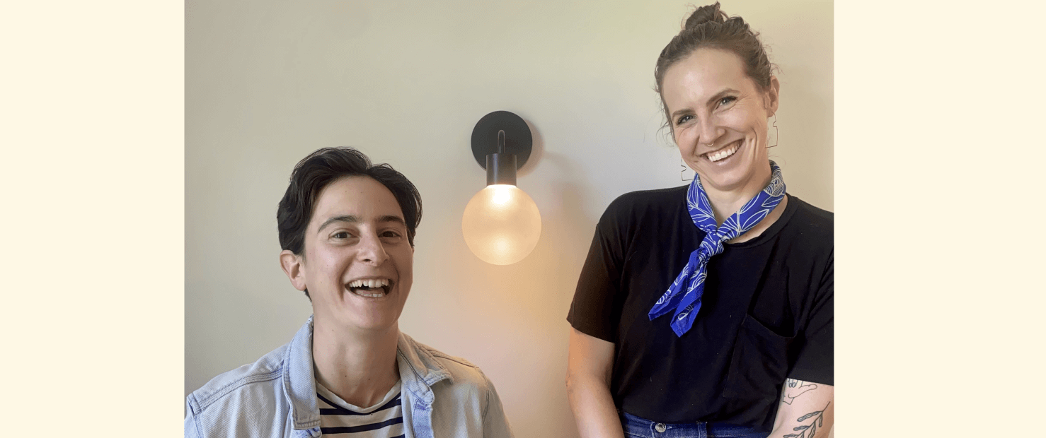 Poplight founder Rose and Caroline
