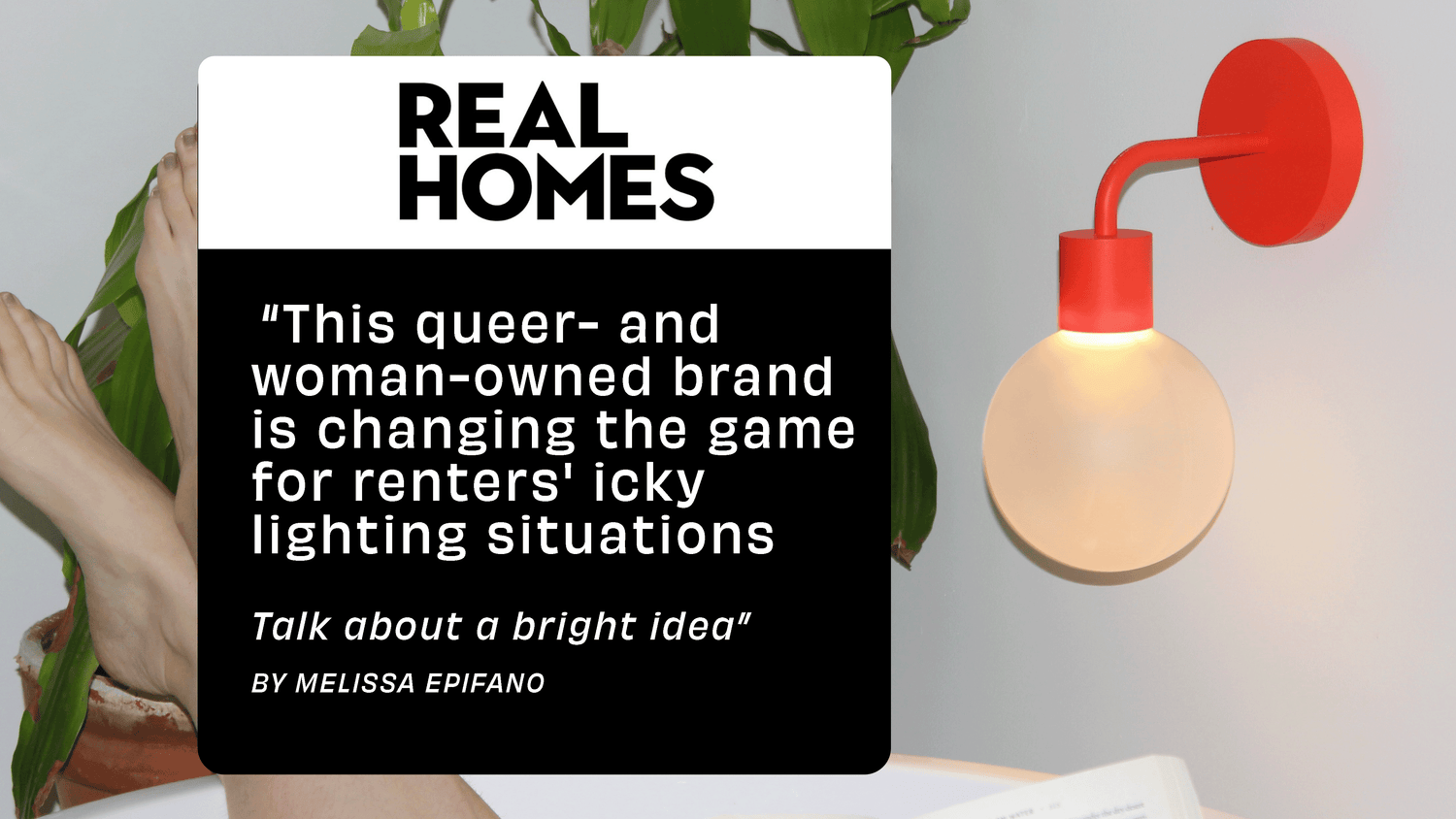 Real homes review on Poplight wall light sconce