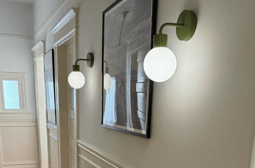 Renter friendly stick on wall lighting hallway decor home decor