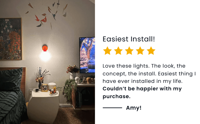 Poplight wall light sconce customer review