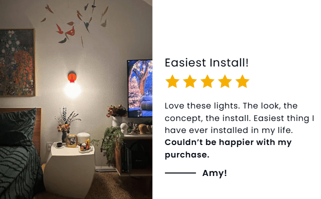 Poplight wall light sconce customer review