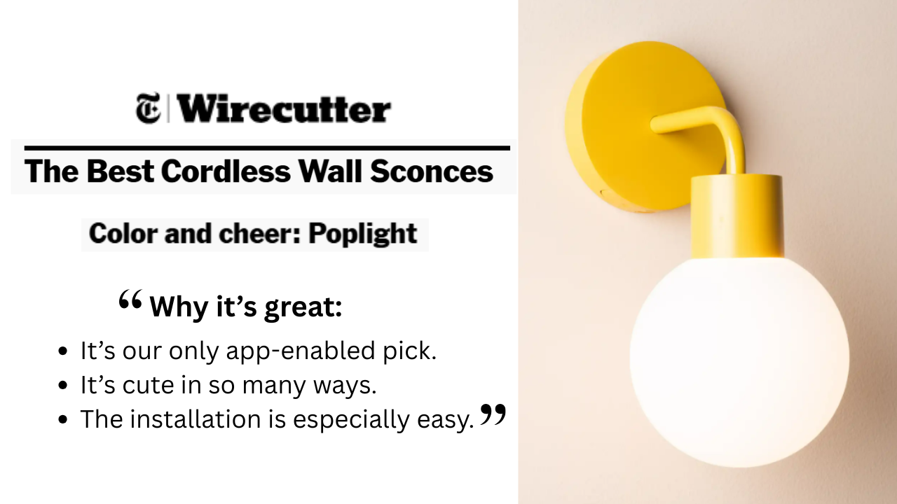 We're screaming - Poplight is officially a Wirecutter pick. 🗞️🎉