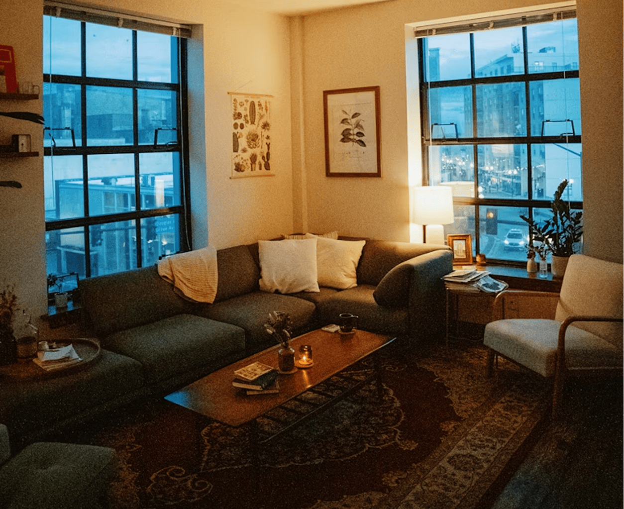 Warm lighting ambient during fall