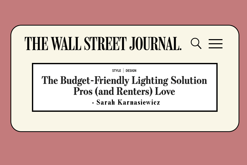 Wall street journal review about poplight rechargeable wall light sconce