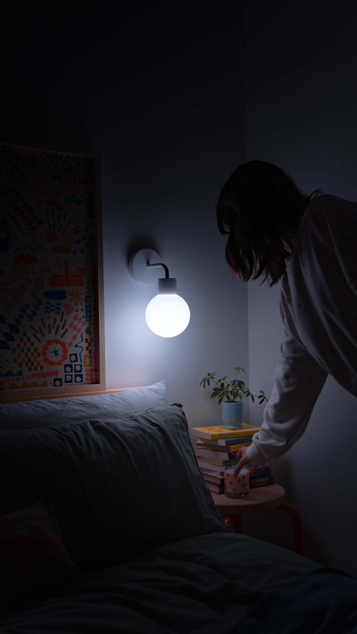 Wall light sconce for bedside light for a perfect night time ambience