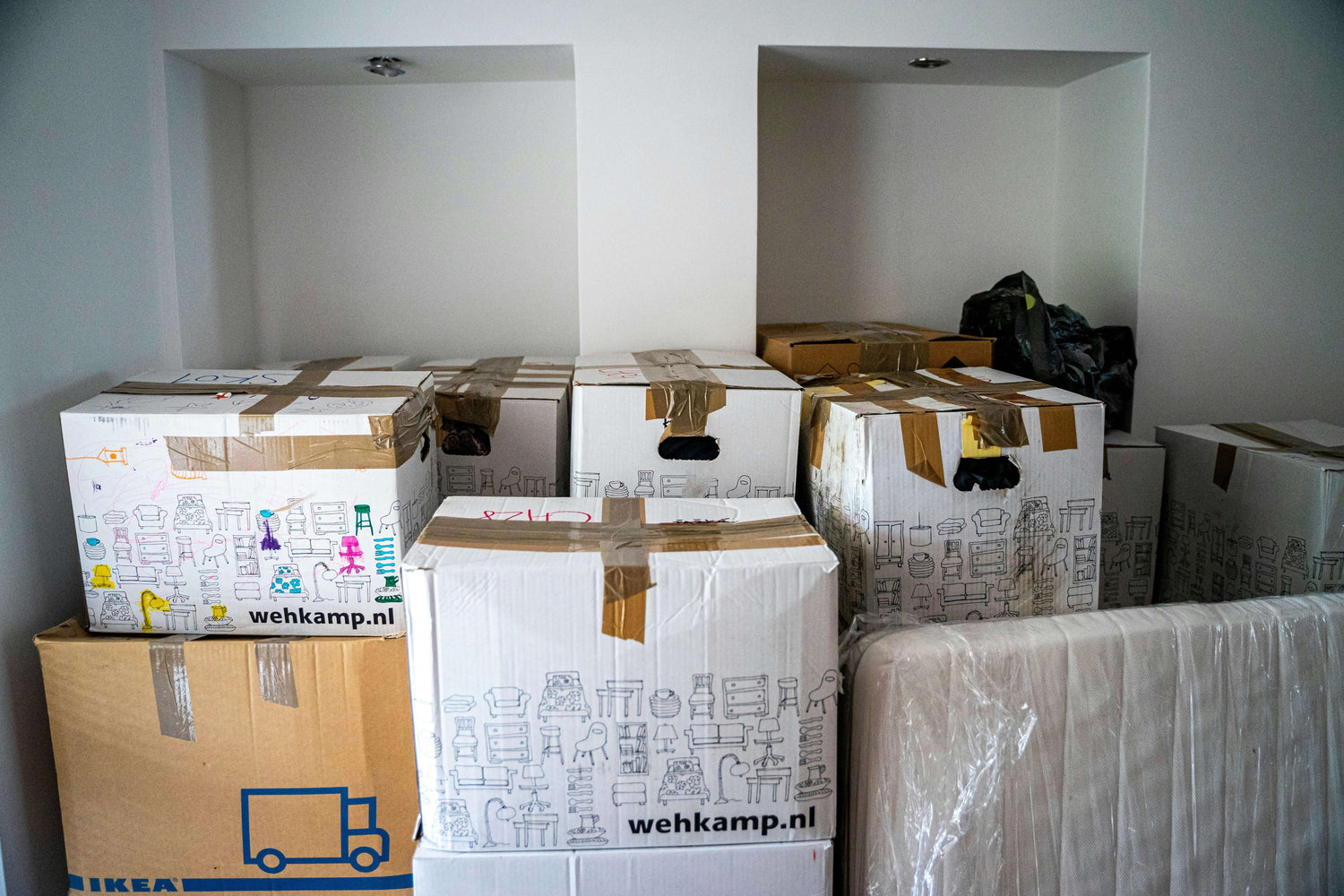 Boxes for apartment move in