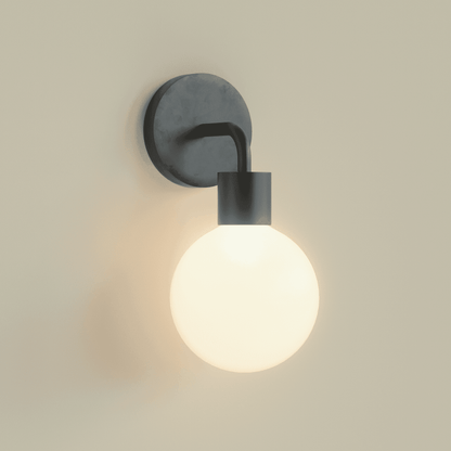 Black stick on rechargeable wall light designed for renters