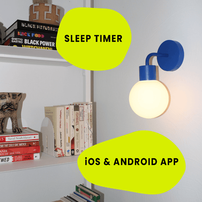 Rechargeable stick on smart wall light with app and sleep timer