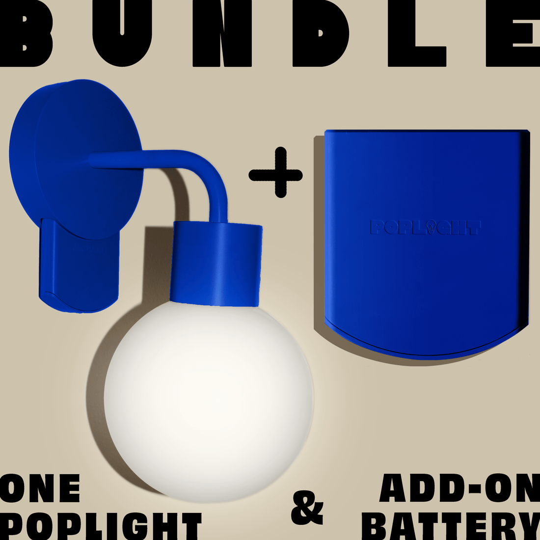 Blue Poplight Bundle extra battery pack extended battery life