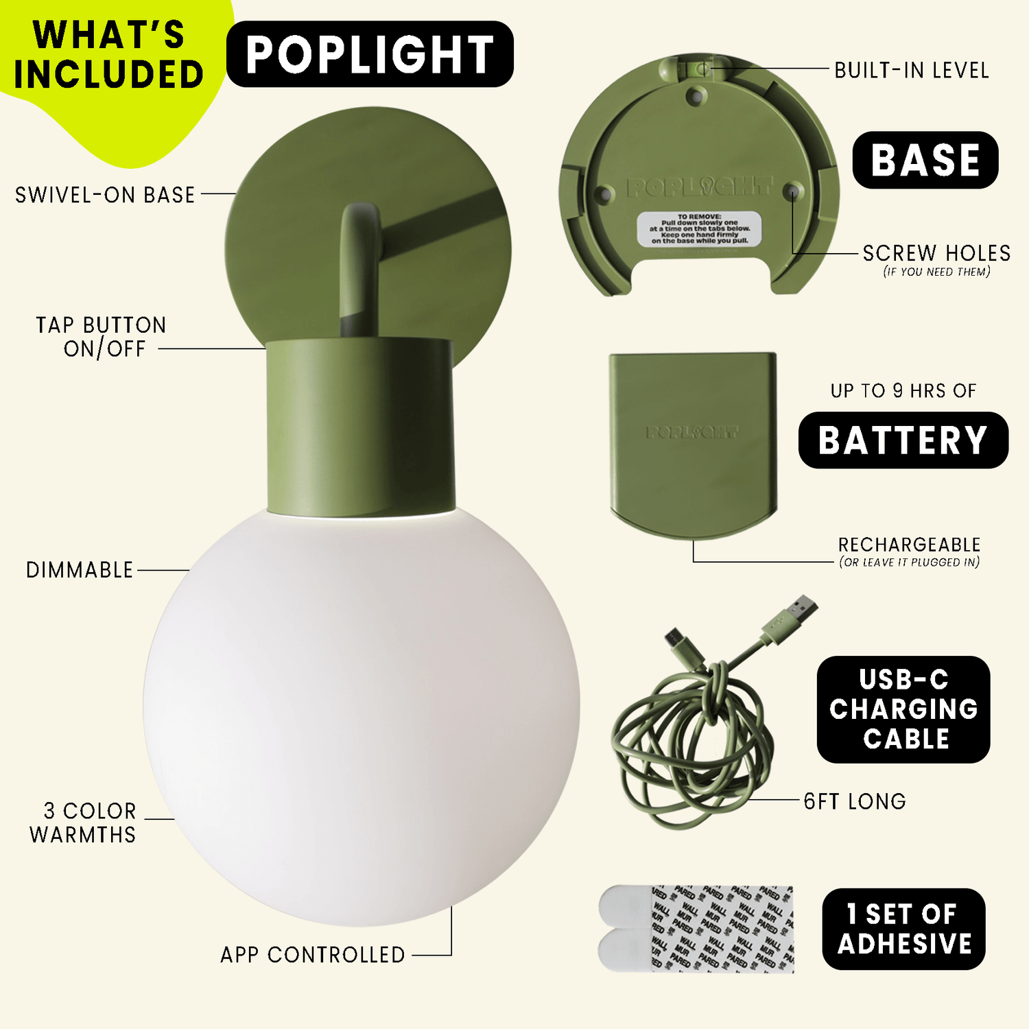 Sage Green Poplight