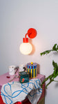 Vermillion Red Poplight Bundle: Poplight + Extra Battery Pack for 9 more hours of wireless lighting