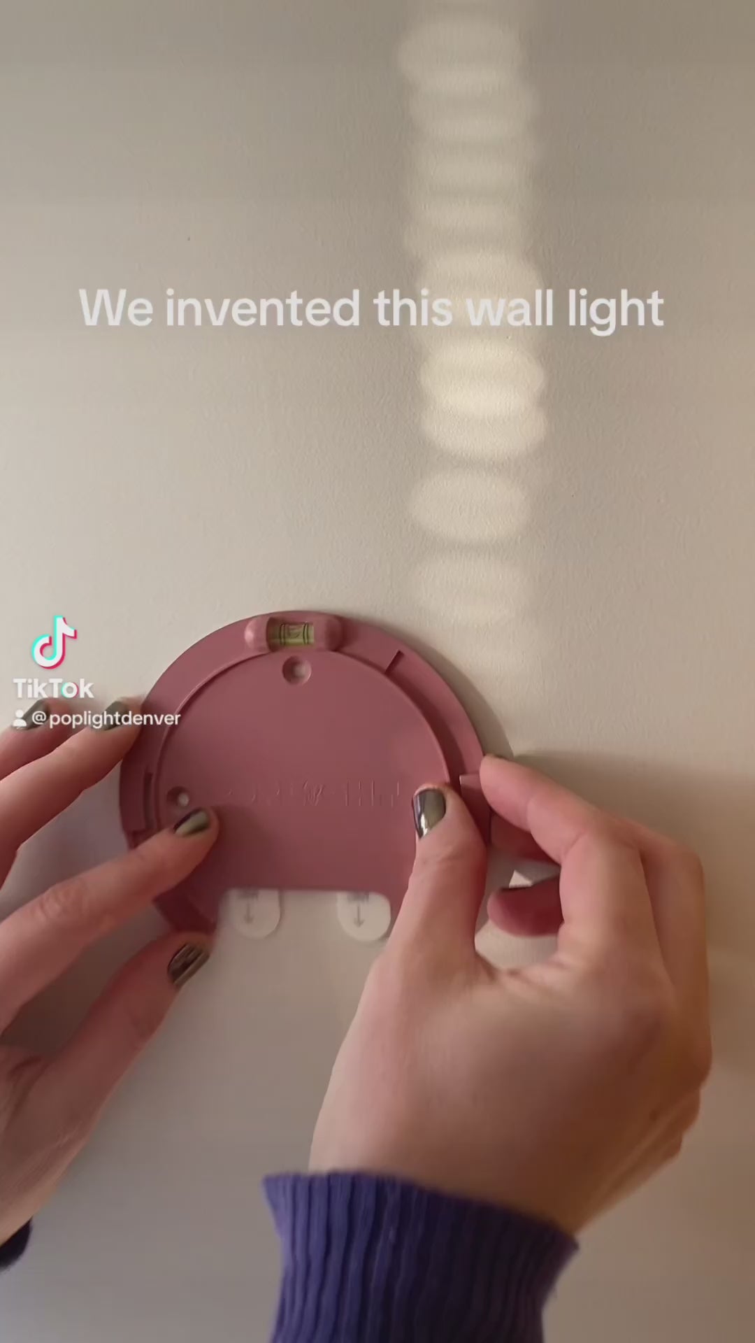 Easy install no tools no drilling wire free wireless wall light